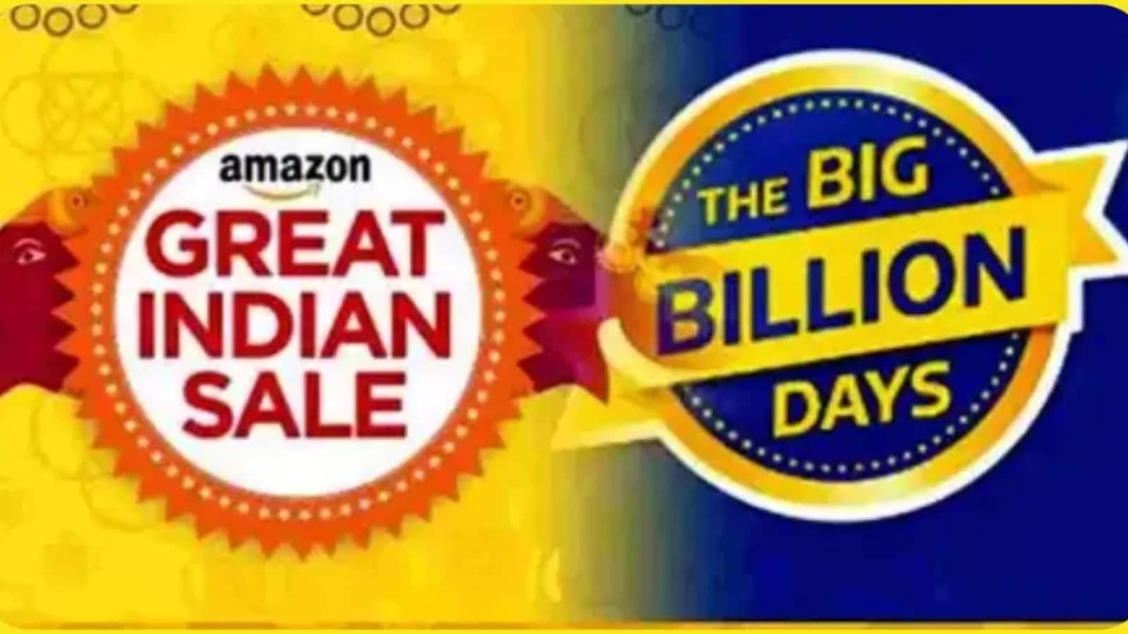 Amazon vs Flipkart Sale 2025: GST कटौती के एक दिन बाद फस्टिव सेल शुरू, मिलेंगे धांसू डिस्काउंट्स Amazon vs Flipkart Sale 2025: GST कटौती के एक दिन बाद फस्टिव सेल शुरू, मिलेंगे धांसू डिस्काउंट्स