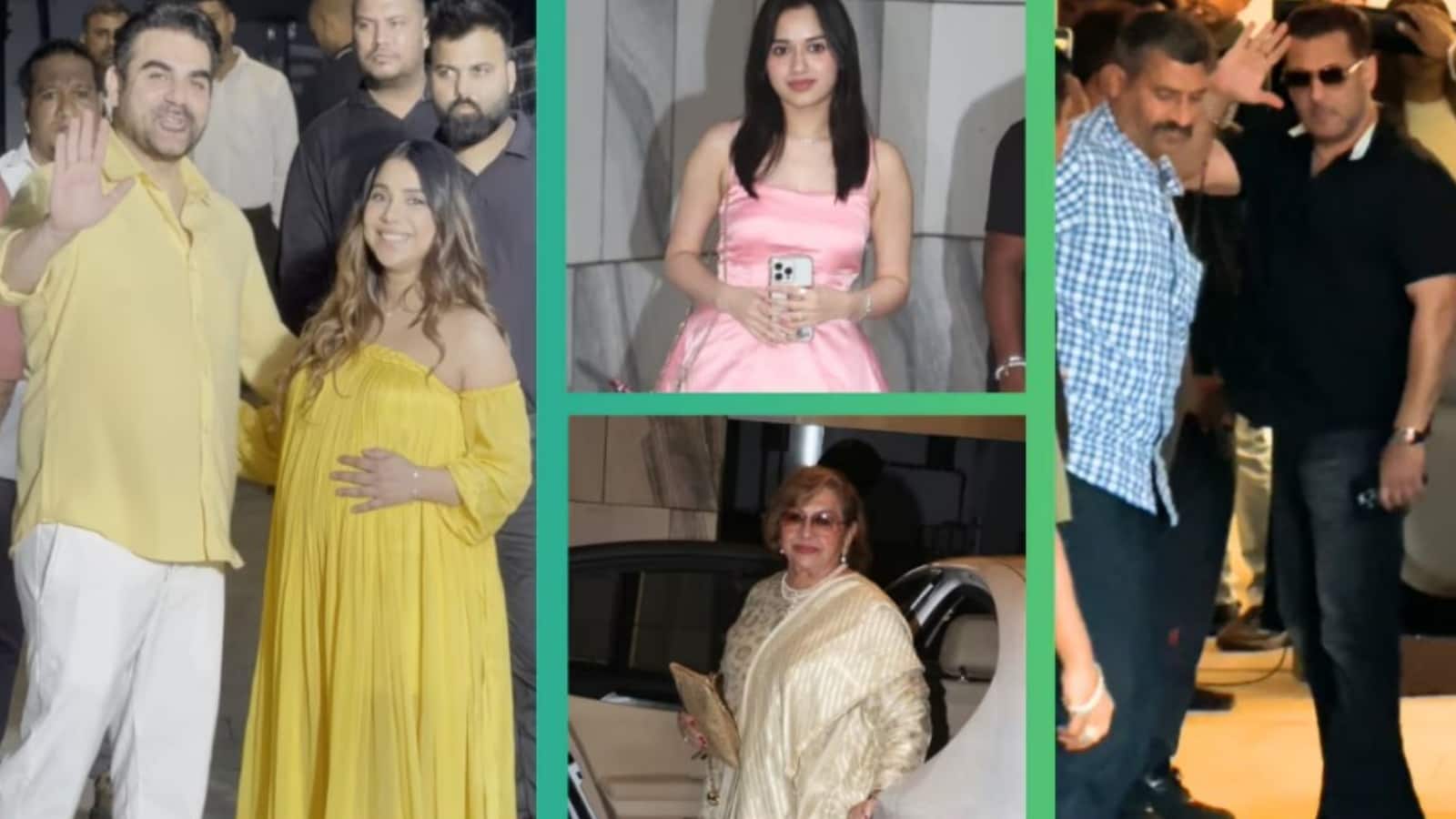 Arbaaz-Ssura:  अरबाज संग बेबी शवर सेरेमनी में शूरा ने की ट्विनिंग, सलमान खान समेत ये सितारे आए नजर