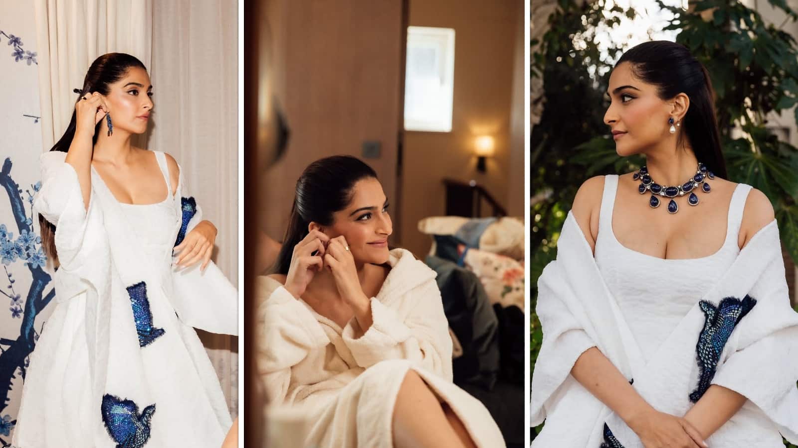 Sonam Kapoor Photoshoot: व्हाइट सूट में सोनम कपूर ने ढाया कहर, प्यारी स्माइल से जीता फैंस का दिल
