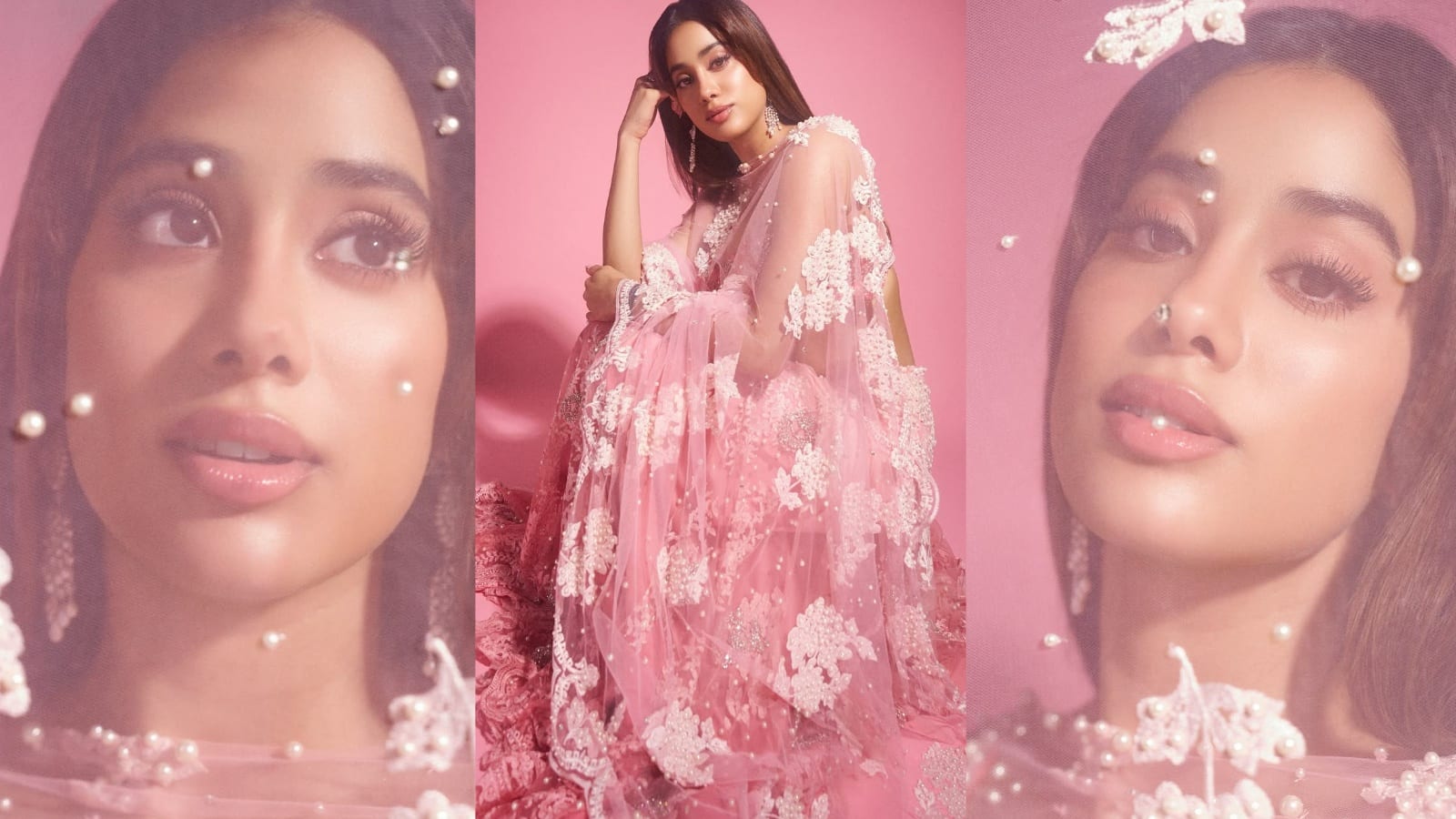 Janhvi Kapoor: पिंक लहंगे में जाह्नवी कपूर ने दिखाई दिलकश अदाएं, वायरल हुईं तुलसी कुमारी की खूबसूरत फोटोज