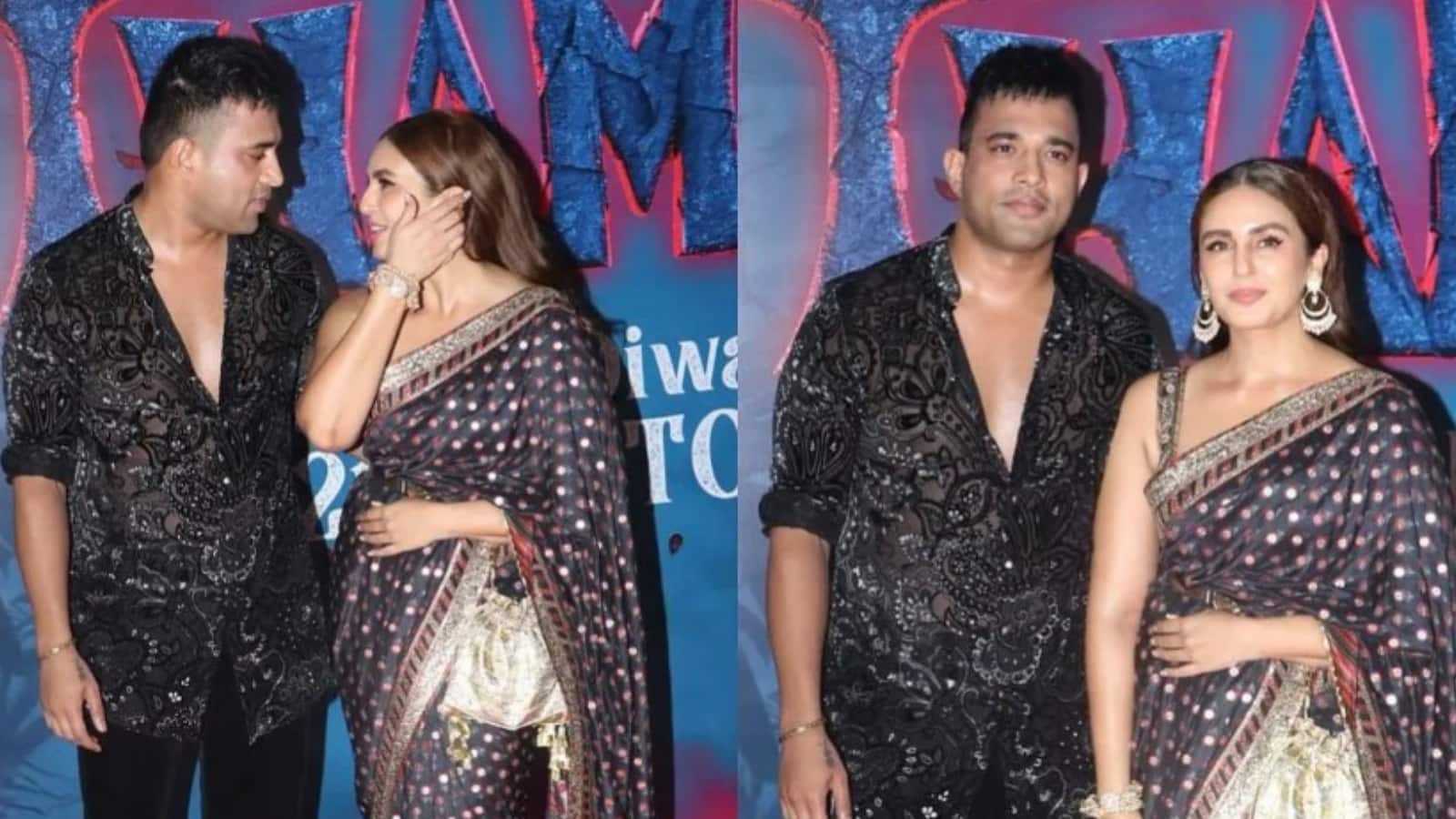 Huma Qureshi:  थामा की स्क्रीनिंग में बॉयफ्रेंड का हाथों में हाथ थामें पहुंची हुमा कुरैशी, फोटो हुईं वायरल