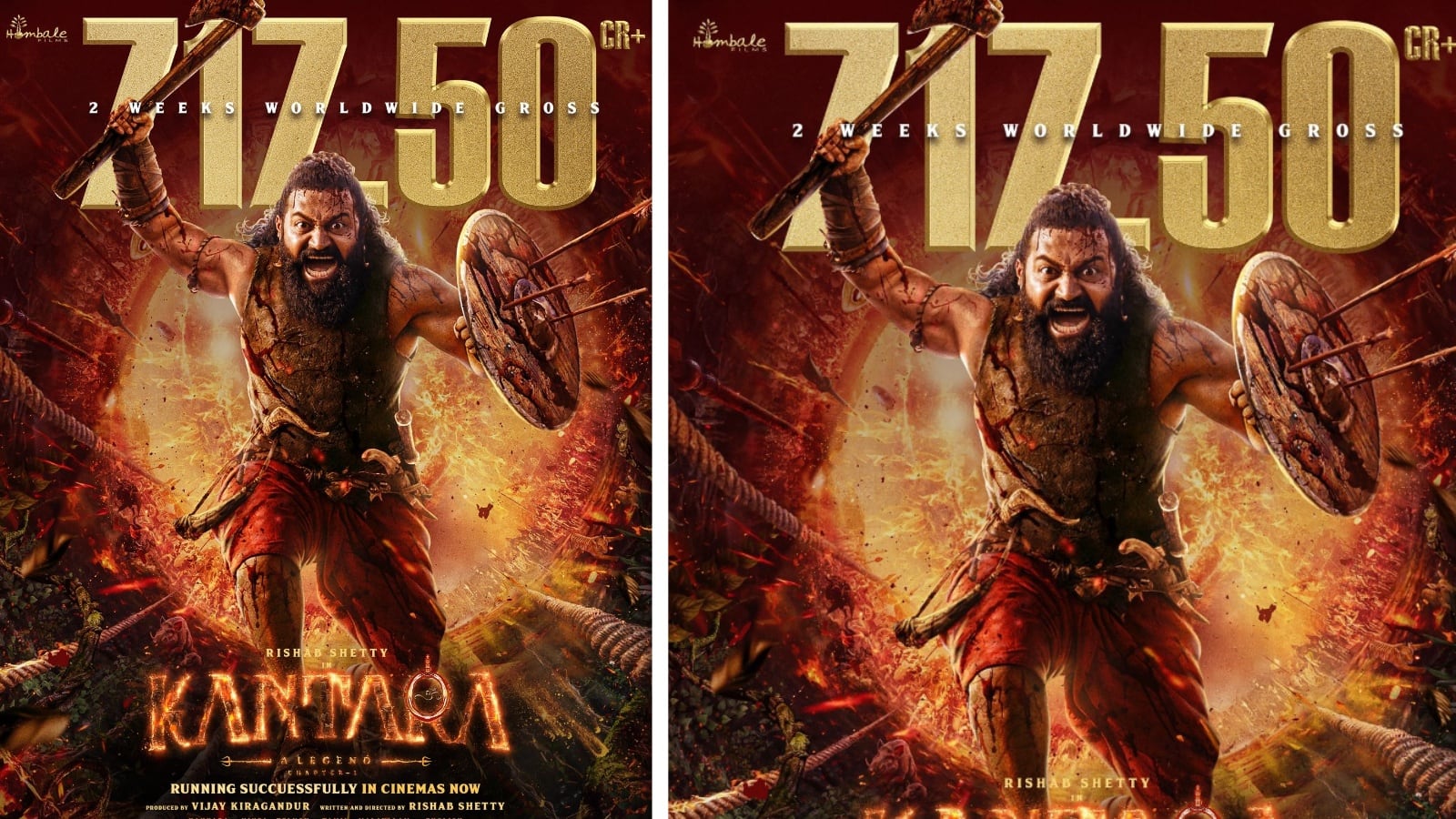 Kantara Chapter 1 collection: होम्बले फिल्म्स की 'कांतारा: चैप्टर 1' ने दुनियाभर में की 717.50 करोड़ की कमाई!