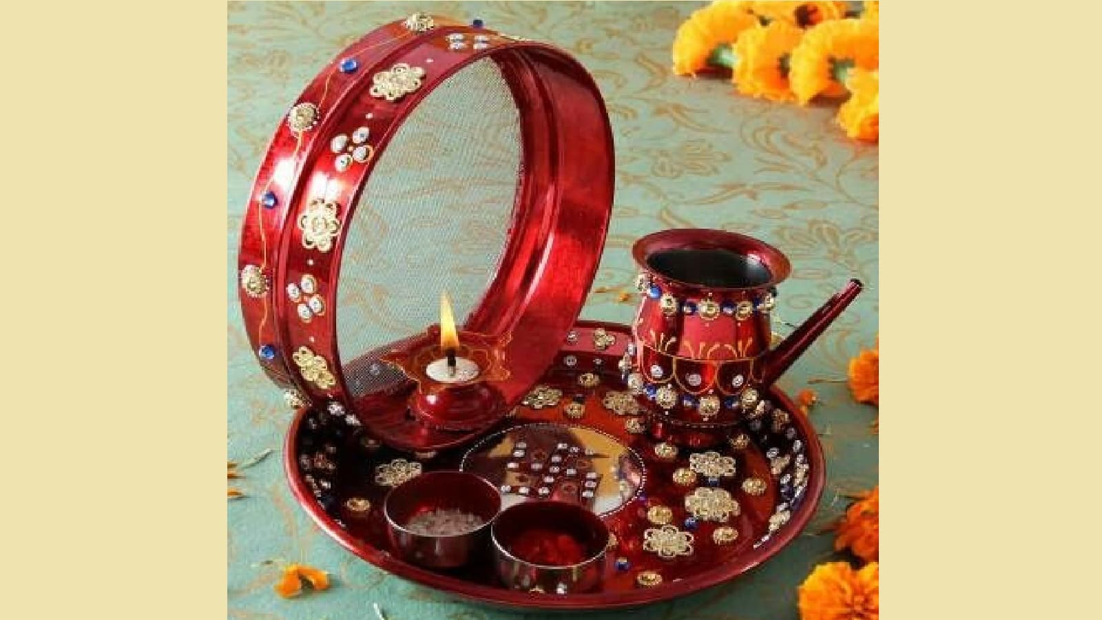 Karwa Chauth 2025: करवा चौथ की पूजा की थाली में जरूर रखें ये 5 चीजें, इनके बिना अधूरी है पूजा