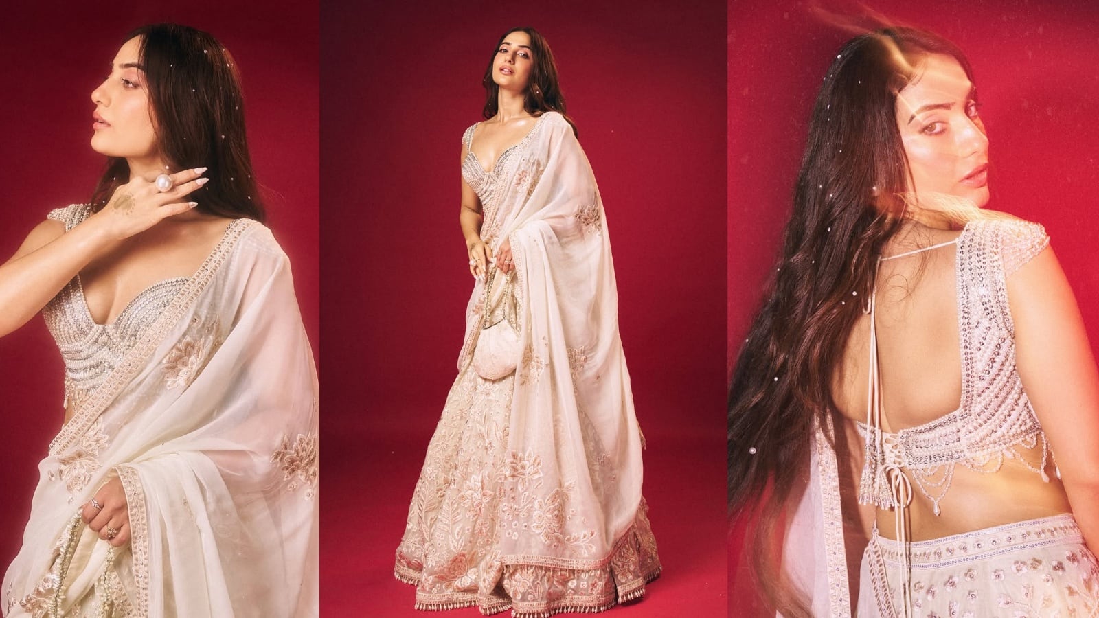 Kusha Kapila Diwali look: व्हाइट लहंगे में बला की खूबसूरत लगीं कुशा कपिला, जमकर फ्लॉन्ट किया टोंड फिगर