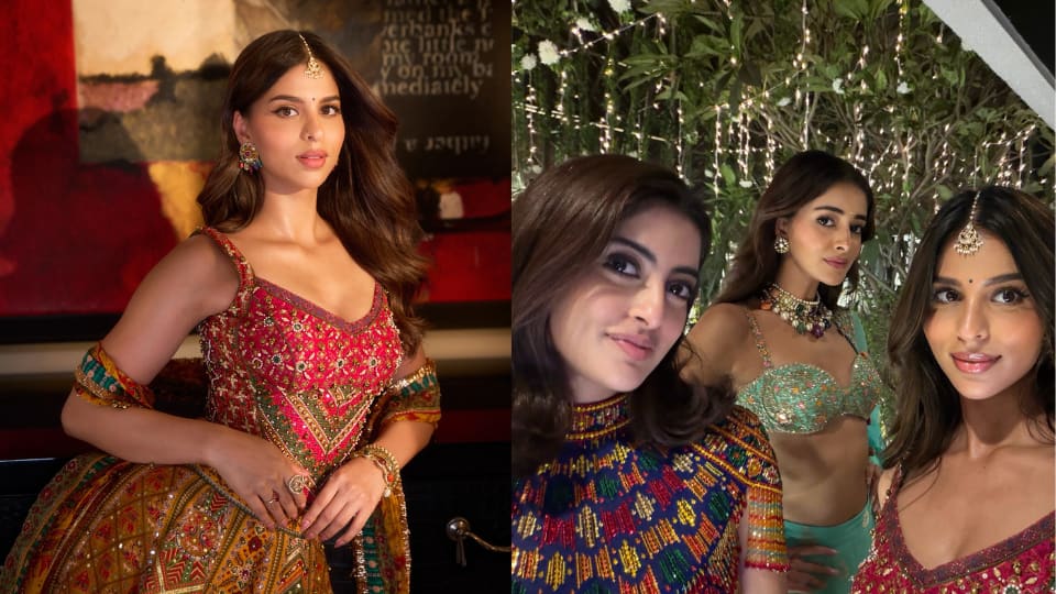 Suhana Khan Diwali Look: सुहाना खान ने अनन्या पांडे और नव्या नवेली नंदा के साथ दीवाली पर रॉयल लहंगे में जलवा बिखेरा, देखें शानदार तस्वीरें