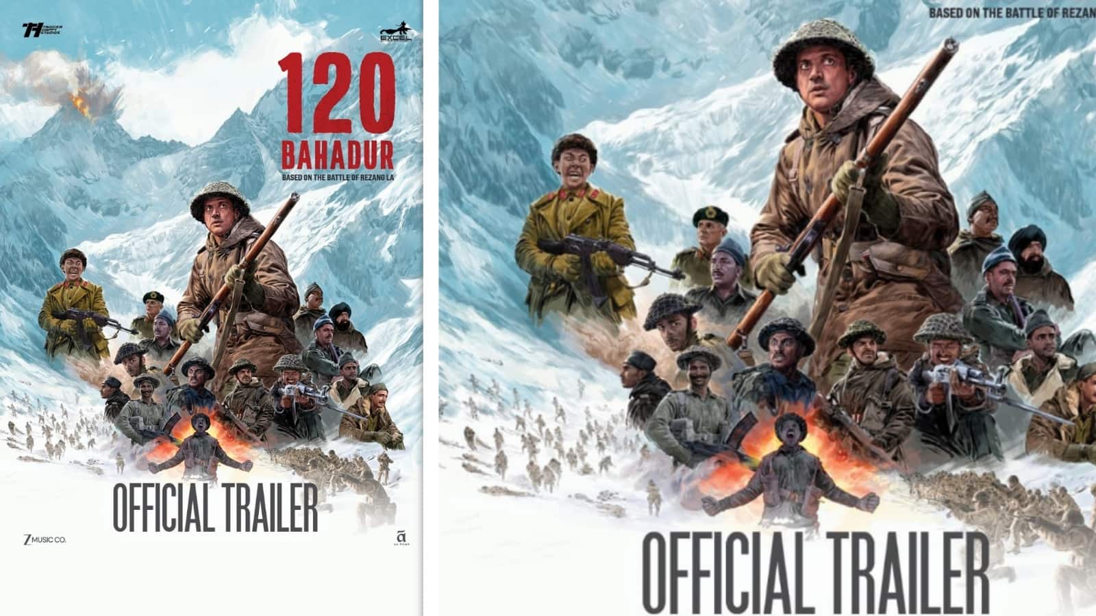 120 Bahadur Trailer Release: मेजर शैतान सिंह भाटी बनकर फराहन अख्तर ने खड़े किए रोंगटे, रिलीज किया गया 120 बहादुर का जबरदस्त ट्रेलर 120 Bahadur Trailer Release: मेजर शैतान सिंह भाटी बनकर फराहन अख्तर ने खड़े किए रोंगटे, रिलीज किया गया 120 बहादुर का जबरदस्त ट्रेलर
