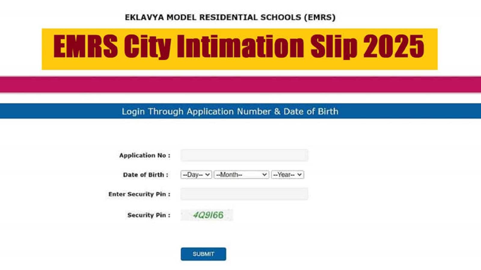 EMRS Exam City Slip 2025 Released: 13 दिसंबर से शुरू हो रही परीक्षा के लिए जारी हुई शहर पर्ची, यहां से करें डाउनलोड