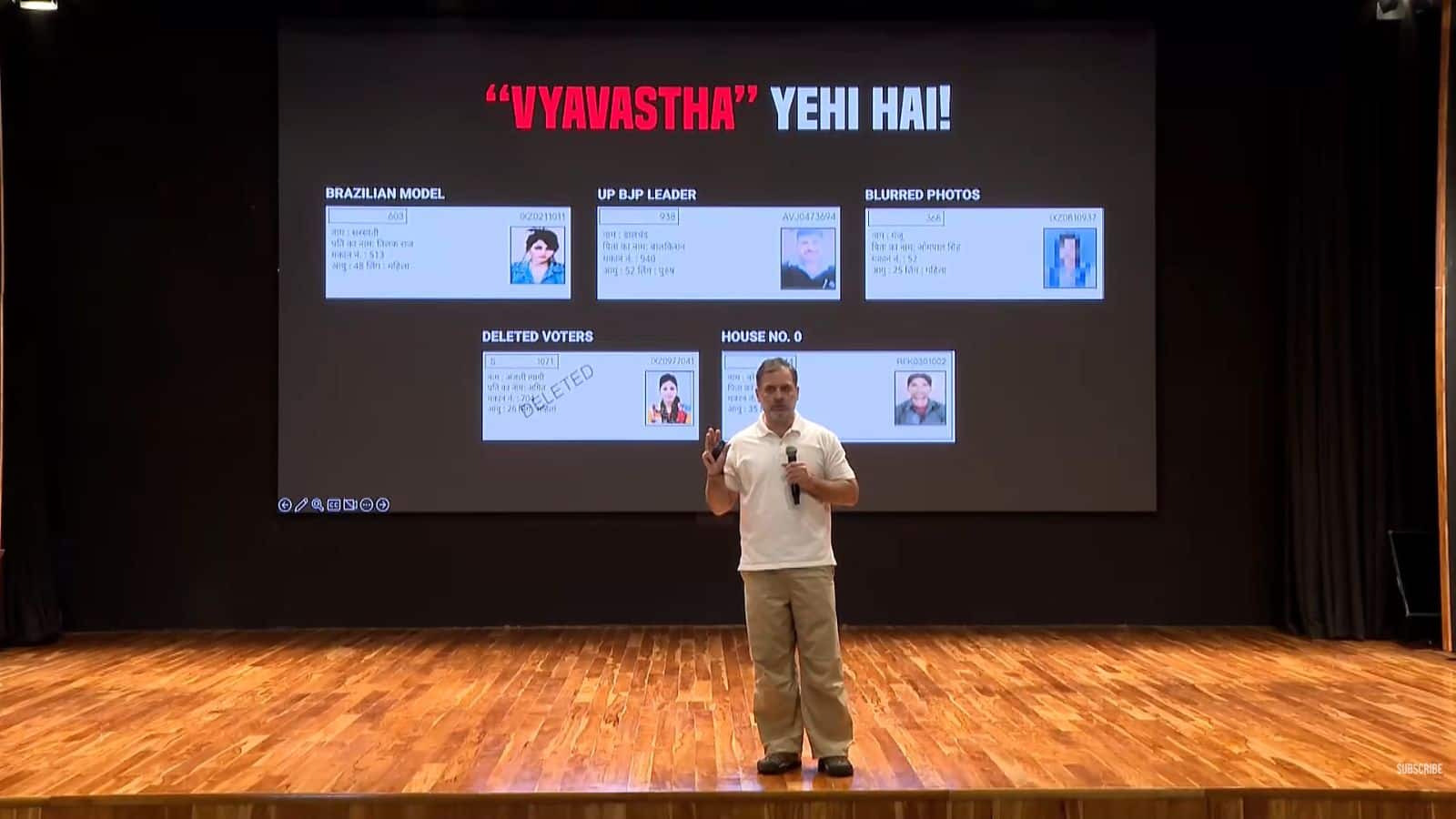 'ब्राजील की मॉडल ने 22 बार डाला वोट, 8 में से 1 वोटर फर्जी' राहुल गांधी ने हरियाणा में BJP की जीत पर सवाल उठाए 'ब्राजील की मॉडल ने 22 बार डाला वोट, 8 में से 1 वोटर फर्जी' राहुल गांधी ने हरियाणा में BJP की जीत पर सवाल उठाए