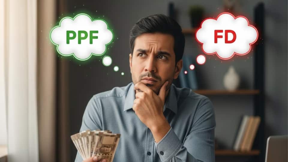PPF Vs FD: लंबे समय तक निवेश के लिए कौन सा ऑप्शन हैं बेहतर? जानिए स्टेप-बॉय-स्टेप प्रोसेस PPF Vs FD: लंबे समय तक निवेश के लिए कौन सा ऑप्शन हैं बेहतर? जानिए स्टेप-बॉय-स्टेप प्रोसेस