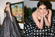 Aditi Rao Hydari: पोल्का डॉट की फिर आई बहार, ब्लैक गाउन में अदिति का प्रिंसेस लुक वायरल