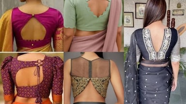 शादी या फेस्टिव अवसरों पर पर्ल डिजाइन वाला बैकलेस ब्लाउज ट्राई करें। फ्रंट में डीप नेकलाइन और पीछे पर्ल की डोरी के साथ बने इस ब्लाउज से आपको हल्का और फैंसी लुक मिलेगा। इसमें लटकन लगाने से एक्स्ट्रा ज्वेलरी की जरूरत नहीं पड़ती और साड़ी लुक बेहद खूबसूरत बन जाता है।