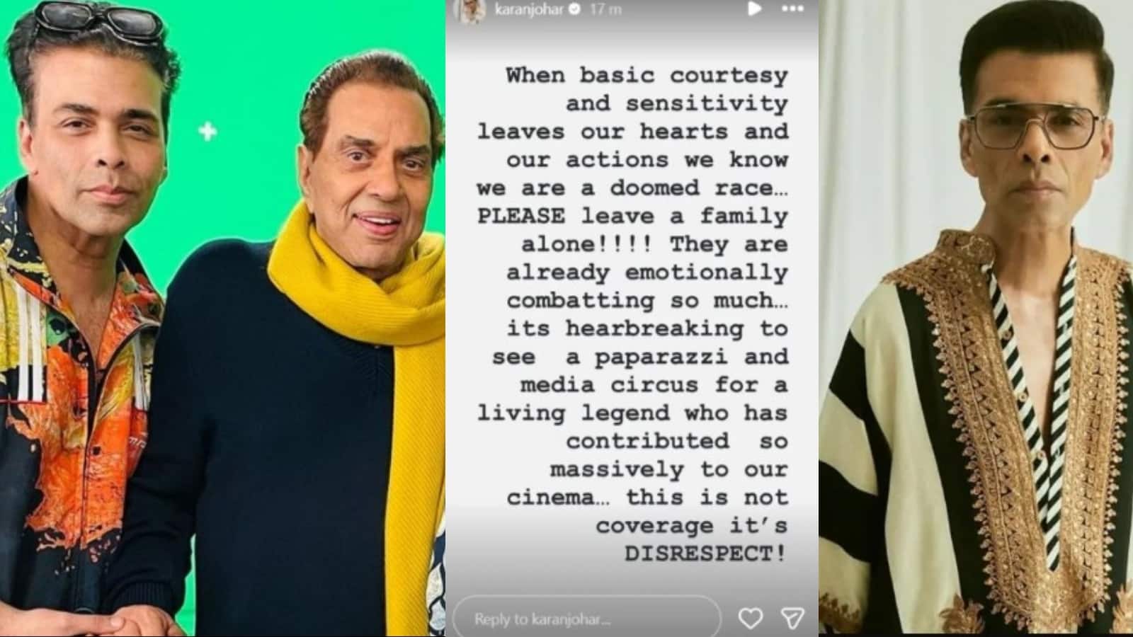 Karan Johar: सनी देओल के बाद अब करण जौहर का पैपराजी पर फूटा गुस्सा, पोस्ट शेयर कर कही ये बात