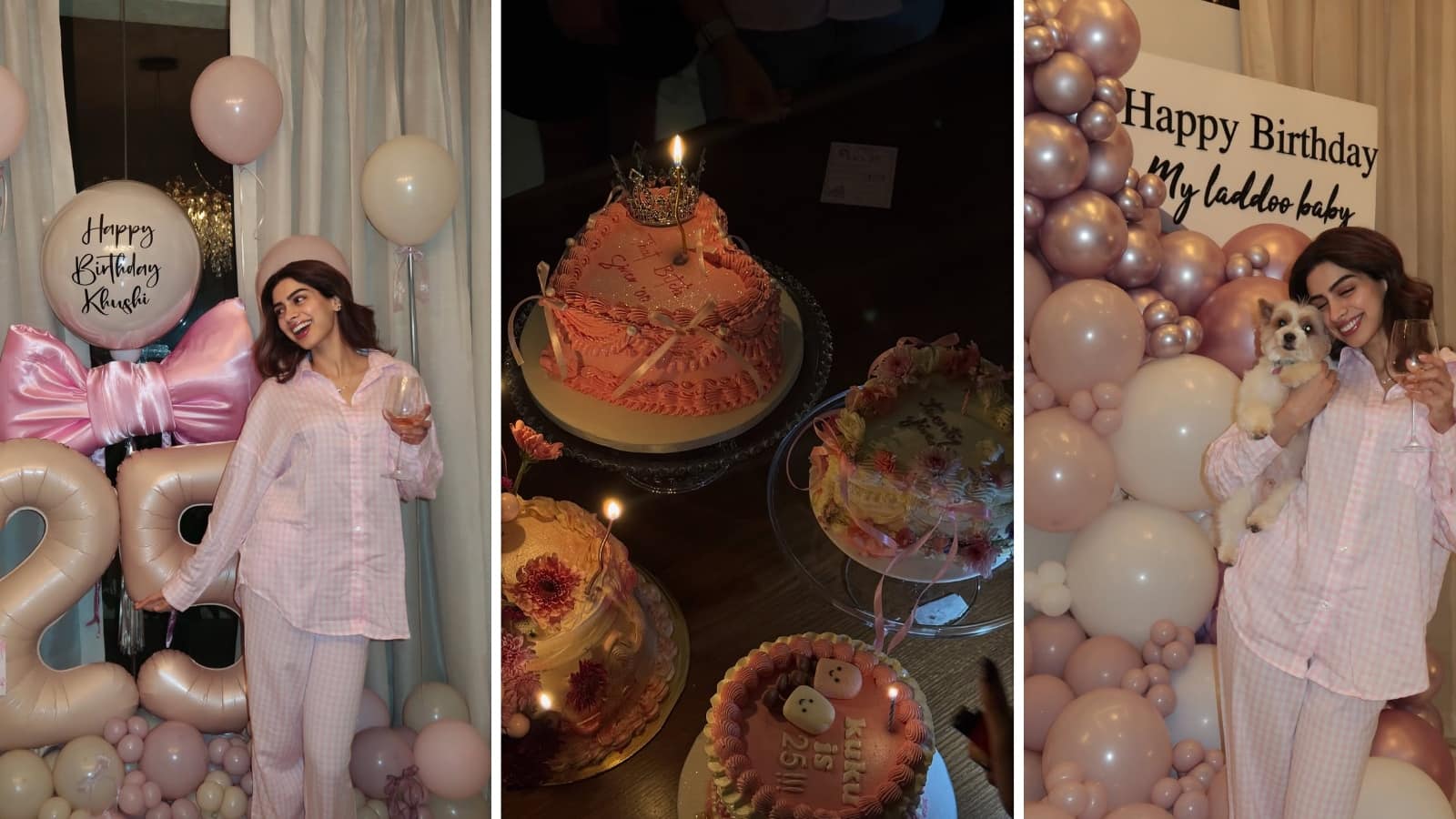 Khushi Kapoor Birthday Dump: ढेर सारे केक...बलून और पजामा पार्टी, बोनी कपूर की लड्डू बेबी ने ऐसे मनाया बर्थडे Khushi Kapoor Birthday Dump: ढेर सारे केक...बलून और पजामा पार्टी, बोनी कपूर की लड्डू बेबी ने ऐसे मनाया बर्थडे