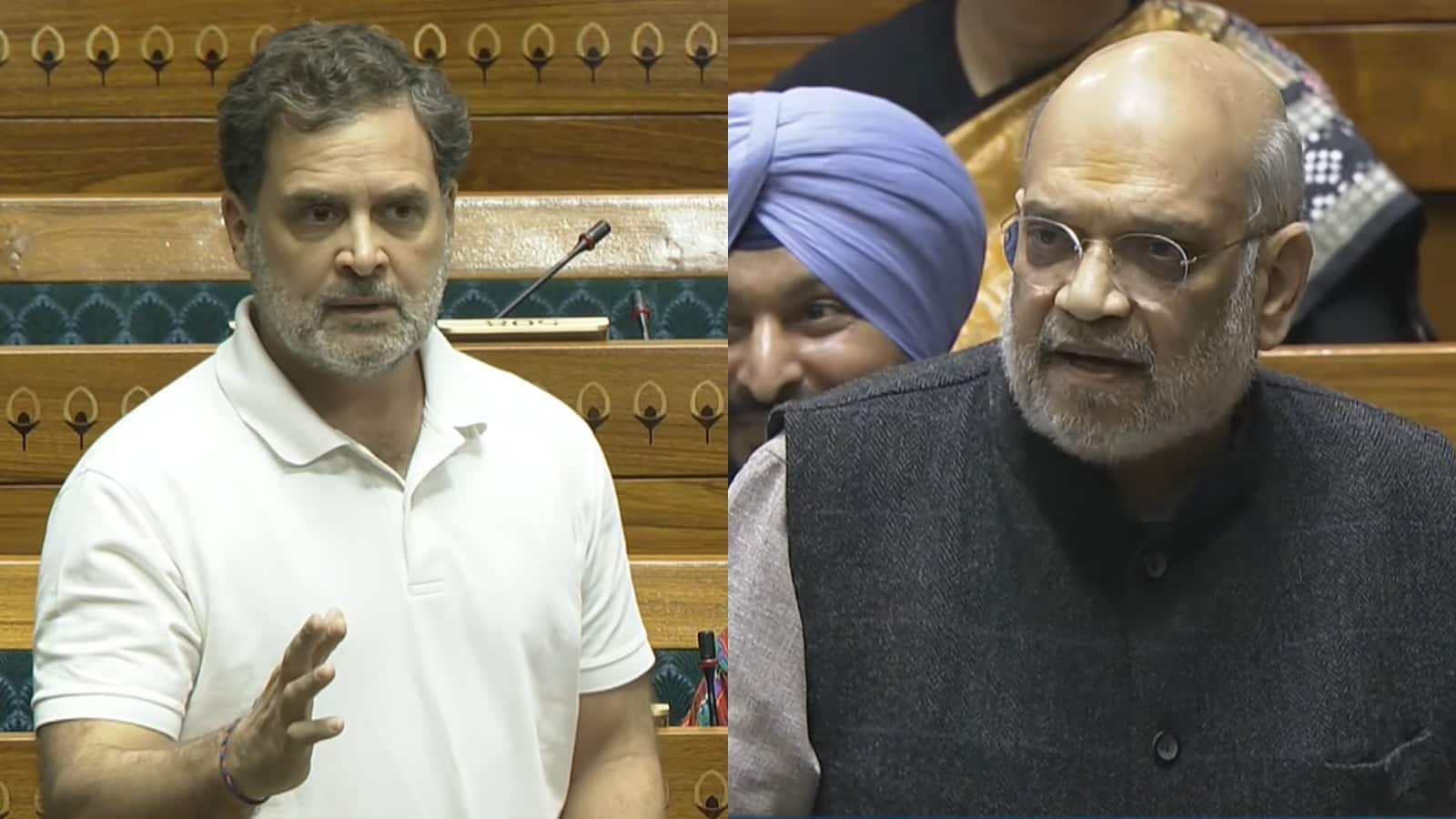 SIR पर संसद में आर-पार, अमित शाह और राहुल गांधी में तीखी बहस...गृह मंत्री ने कहा - 'नेहरू का पीएम बनना पहली वोट चोरी' SIR पर संसद में आर-पार, अमित शाह और राहुल गांधी में तीखी बहस...गृह मंत्री ने कहा - 'नेहरू का पीएम बनना पहली वोट चोरी'