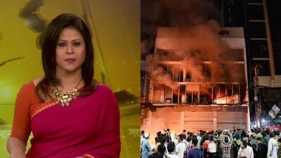 Bangladesh Violence: कुछ लड़के तेजगांव में ग्लोबल टीवी के दफ्तर पहुंचा और चैनल की न्यूज हेड नाजनीन मुन्नी को हटाने की मांग की 