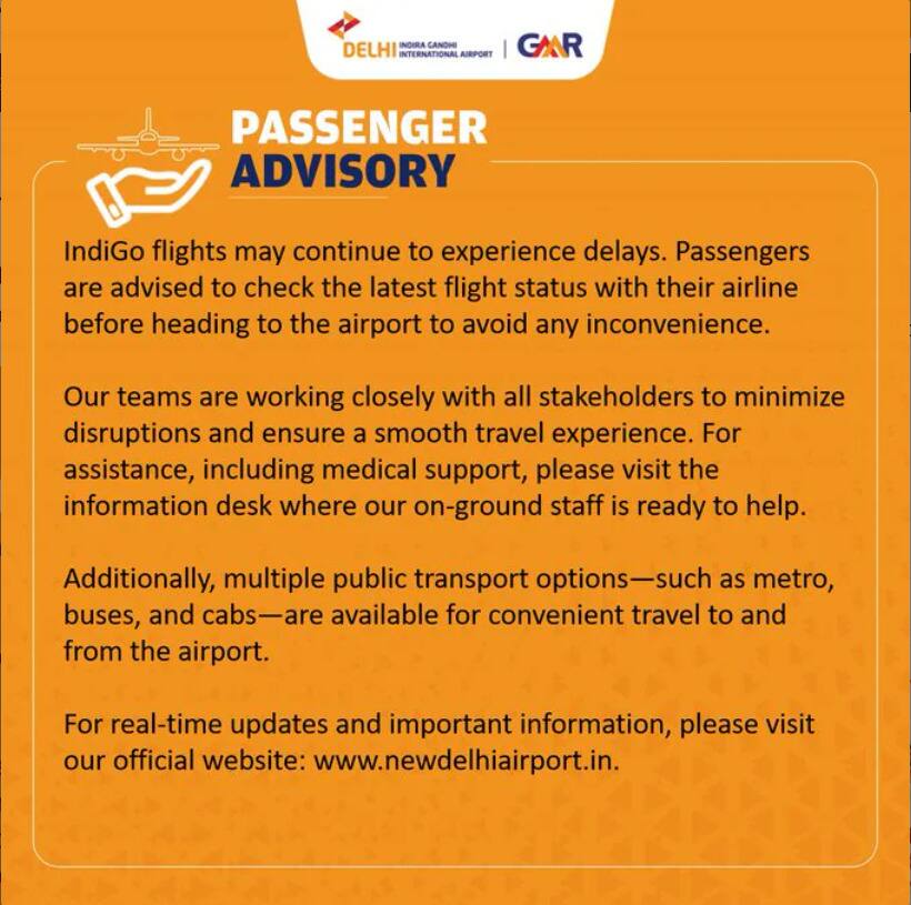Delhi Airport Advisory