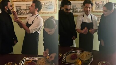 रणवीर सिंह ने दीपिका के साथ न्यूयॉर्क में सेलिब्रेट की धुरधंर की सक्सेस