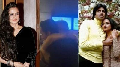 अमिताभ बच्चन के नाती पर रेखा ने लुटाया प्यार