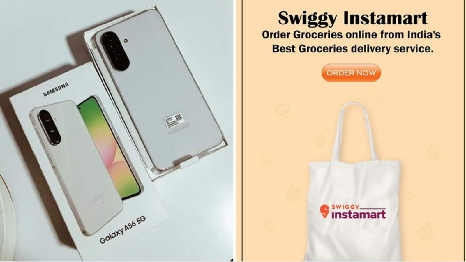 Samsung-Instamart Partnership: स्विगी से खाना या ग्रॉसरी ही नहीं 10 मिनट में स्मार्टफोन भी होंगे डिलिवर, सैमसंग के साथ की साझेदारी Samsung-Instamart Partnership: स्विगी से खाना या ग्रॉसरी ही नहीं 10 मिनट में स्मार्टफोन भी होंगे डिलिवर, सैमसंग के साथ की साझेदारी