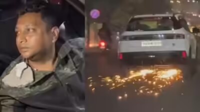 बेंगलुरु में नशे में धुत SUV ड्राइवर ने बुलेट को 500 मीटर तक घसीटा, भीड़ ने पकड़कर आरोपी को जमकर पीटा