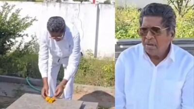 Viral News: इंद्रय्या ने जिंदा रहते ही अपनी पत्नी की कब्र के बगल में ही अपनी कब्र बनवाई थी
