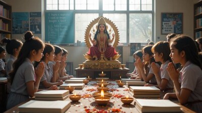इस साल सरस्वती पूजा के लिए 5 घंटे और 20 मिनट का मुहूर्त मिल रहा है।