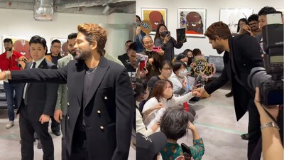 Allu Arjun's Heartwarming Fan Moment in Tokyo for 'Pushpa 2' Release