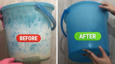 how to clean bucket: इन टिप्स को महीने में सिर्फ एक बार अपनाने से बाल्टी और मग हमेशा साफ और चमकदार रहेंगे।