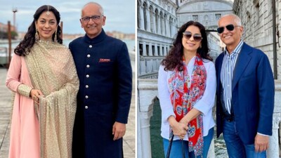 जूही चावला ने खास अंदाज में किया पति जय को बर्थडे विश