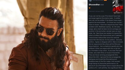 अनुराग कश्यप ने ‘धुरंधर’ स्टारर रणवीर सिंह की तारीफ