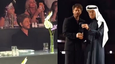 Shahrukh Khan Honored as Global Style Icon in Dubai; Credits Jeans, T-shirt
