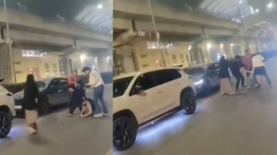 गुरुग्राम में सड़क पर गुंडागर्दी: SUV सवार युवकों ने कार चालक को बीच सड़क पर पीटा