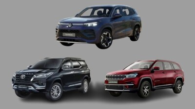 Volkswagen Tayron R-Line Vs Toyota Fortuner Vs Jeep Meridian