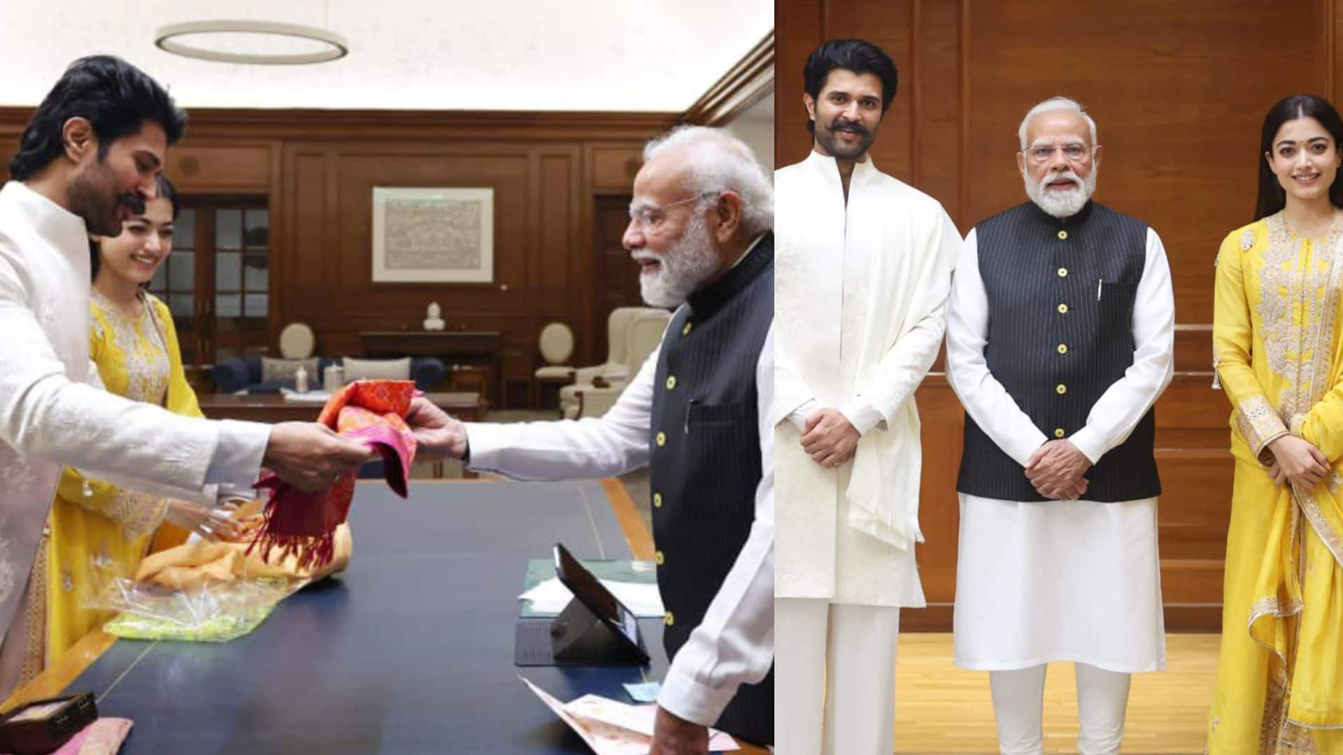 Rashmika- Vijay पहुंचे पीएम मोदी को न्योता देने, न्यूलीवेड कपल ने अमित शाह  को भी रिसेप्शन में किया इन्वाइट | Moneycontrol Hindi