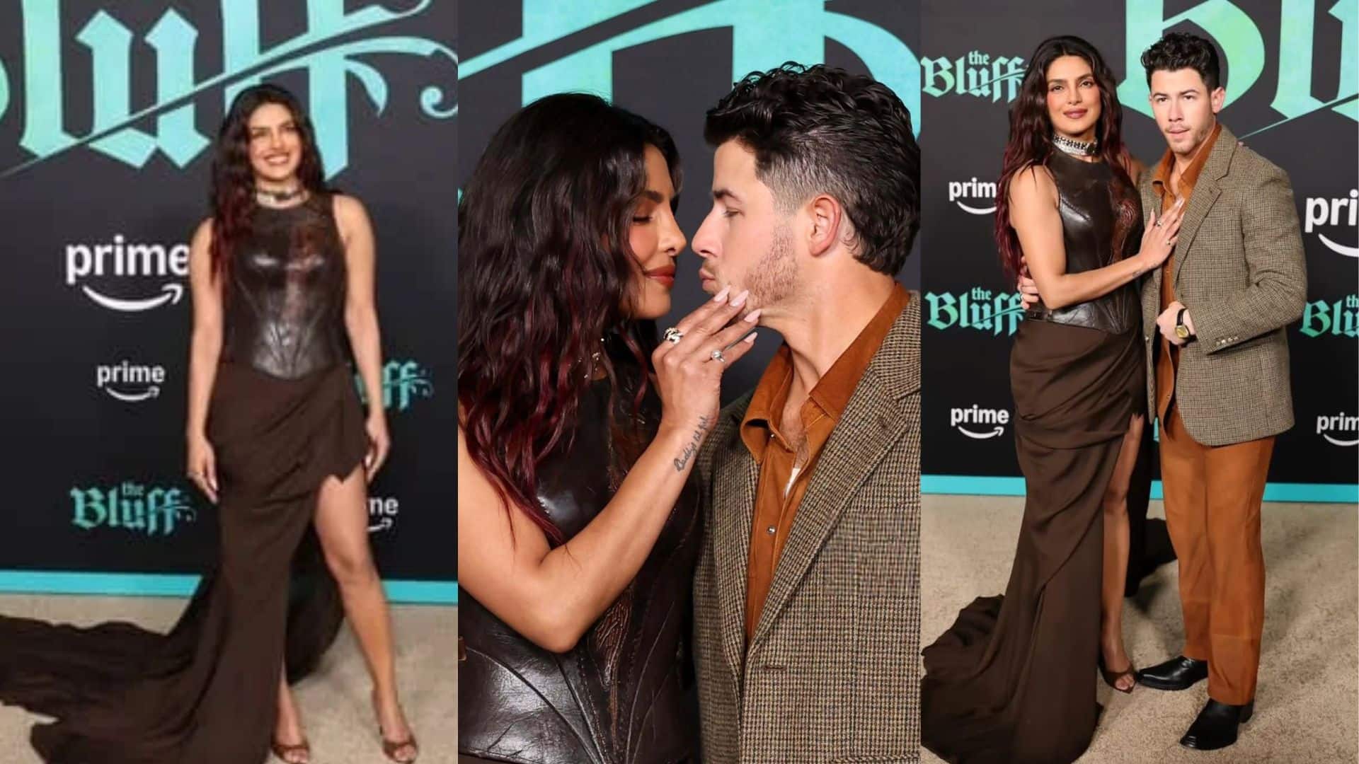 The Bluff Premiere: लॉस एंजेलिस में ‘द ब्लफ’ प्रीमियर पर प्रियंका चोपड़ा और निक जोनस का दिखा रोमांटिक अंदाज, रेड कार्पेट पर बिखेरा जलवा