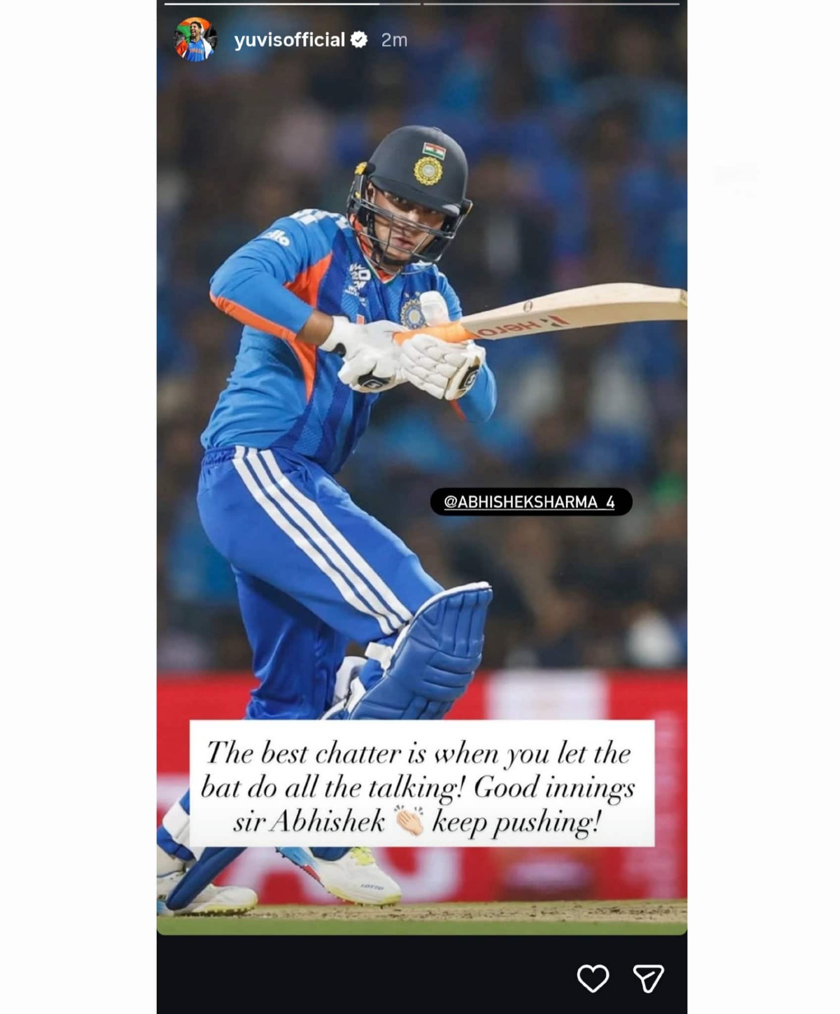 Yuvraj Singh Insta Post