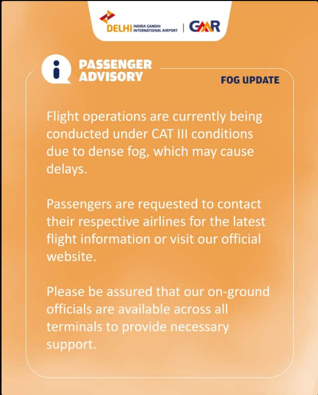 Delhi Airport Advisory