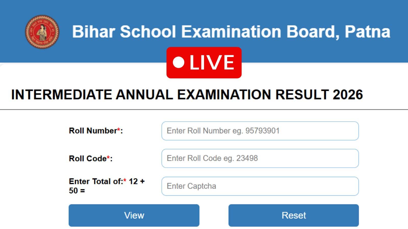 Bihar Board 12th result 2026 Live: तैयार कर लीजिए एडमिट कार्ड, कुछ मिनटों में आएगा BSEB 12वीं का रिजल्ट, Direct Link - interbiharboard.com