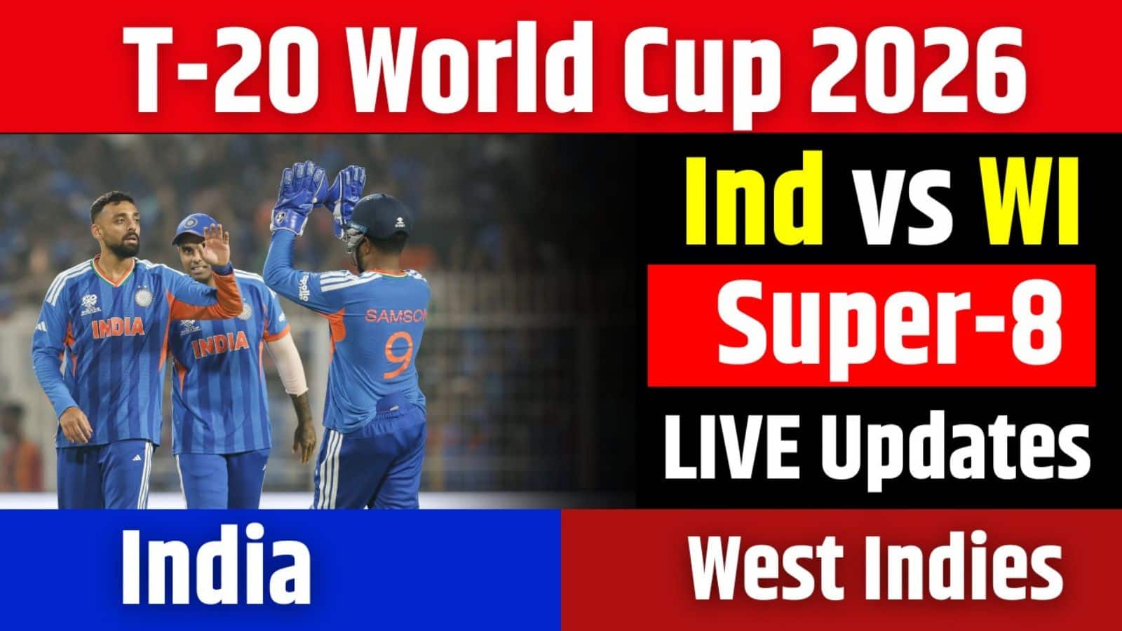 IND vs WI T20 World Cup Match Live Score: वेस्टइंडीज को लगा पहला झटका, वरुण चक्रवर्ती ने शाई होप को भेजा पवेलियन