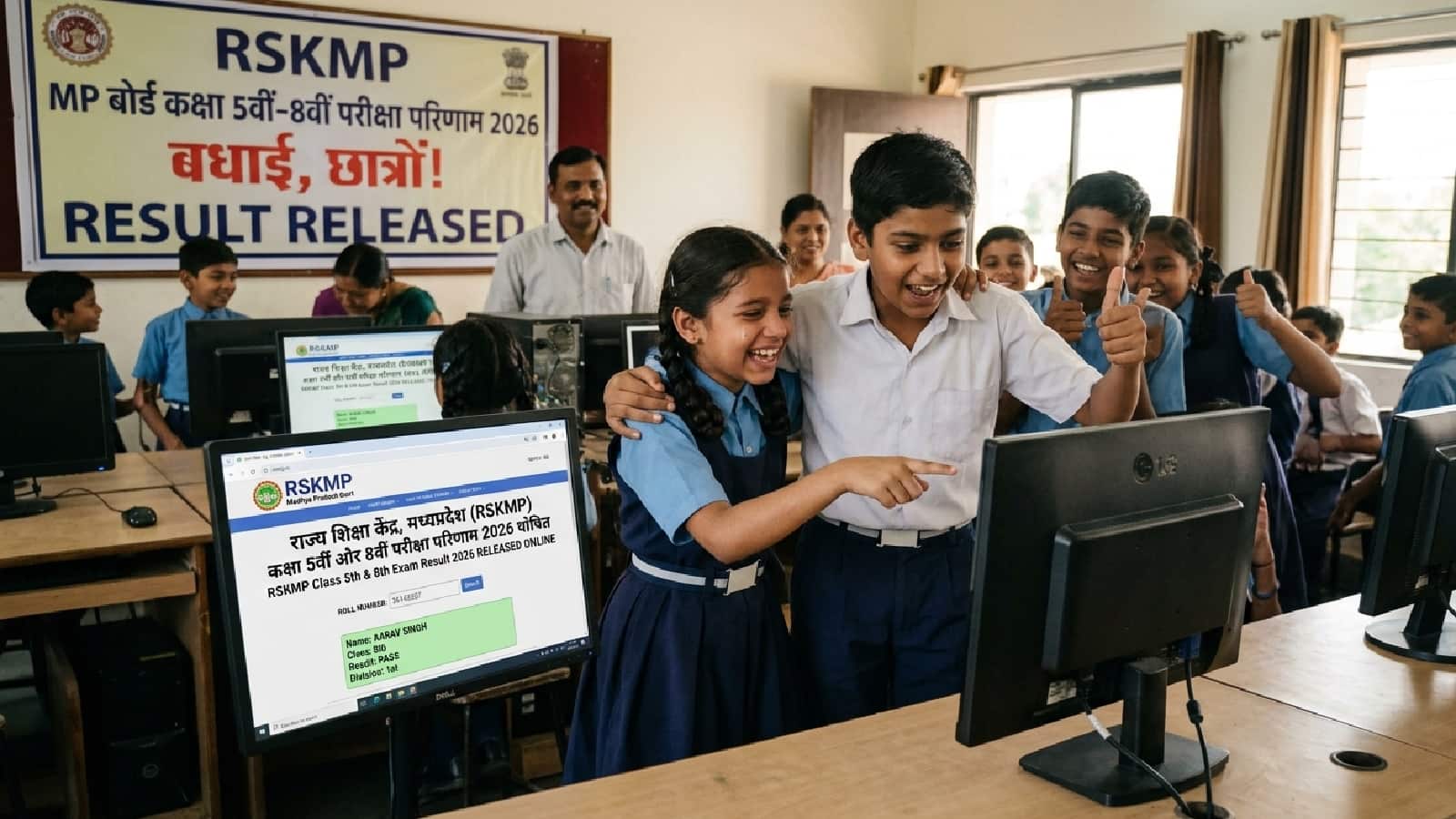 MP Board 5th, 8th Result 2026: शिक्षा मंत्री ने जारी किया 5वीं और 8वीं कक्षा का रिजल्ट, 5वीं में 95%, तो 8वीं में 94% छात्र हुए पास