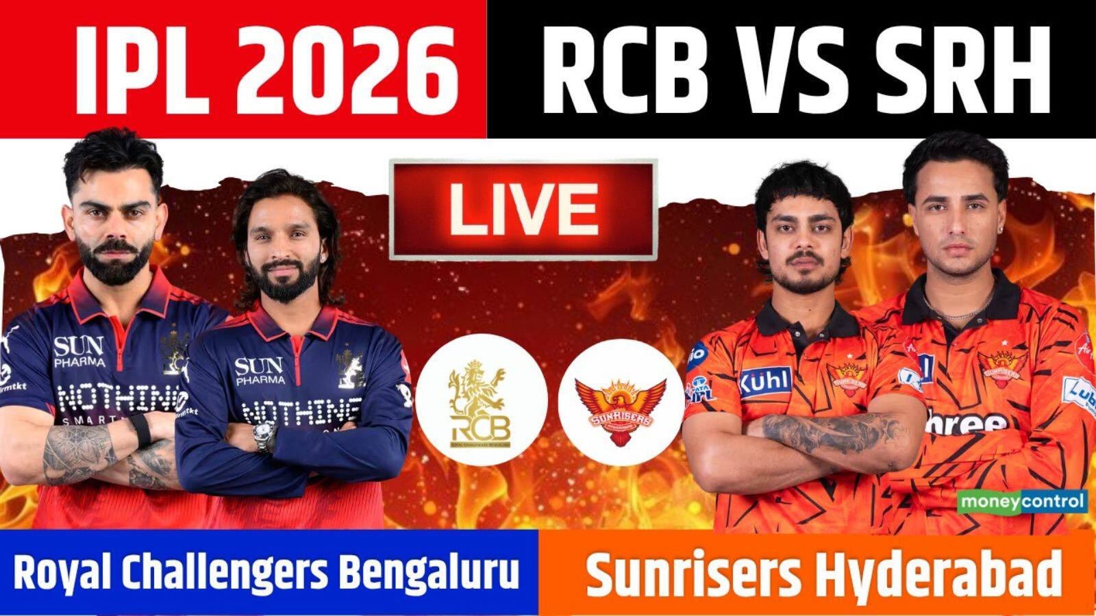 RCB vs SRH IPL 2026 Match Live Score: विराट कोहली से लेकर अभिषेक तक... लाइव एक्शन में दिखेंगे ये दिग्गज खिलाड़ी