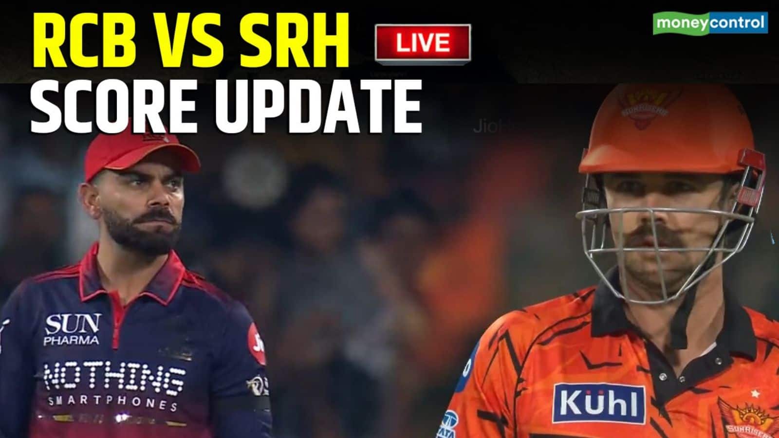RCB vs SRH IPL 2026 Match Live Score: बैक-टू-बैक झटकों के बाद संभली SRH, स्कोर 70 के पार