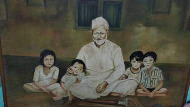 बिस्मिल्लाह खां के घर पर रखी उनकी एक तस्वीर 