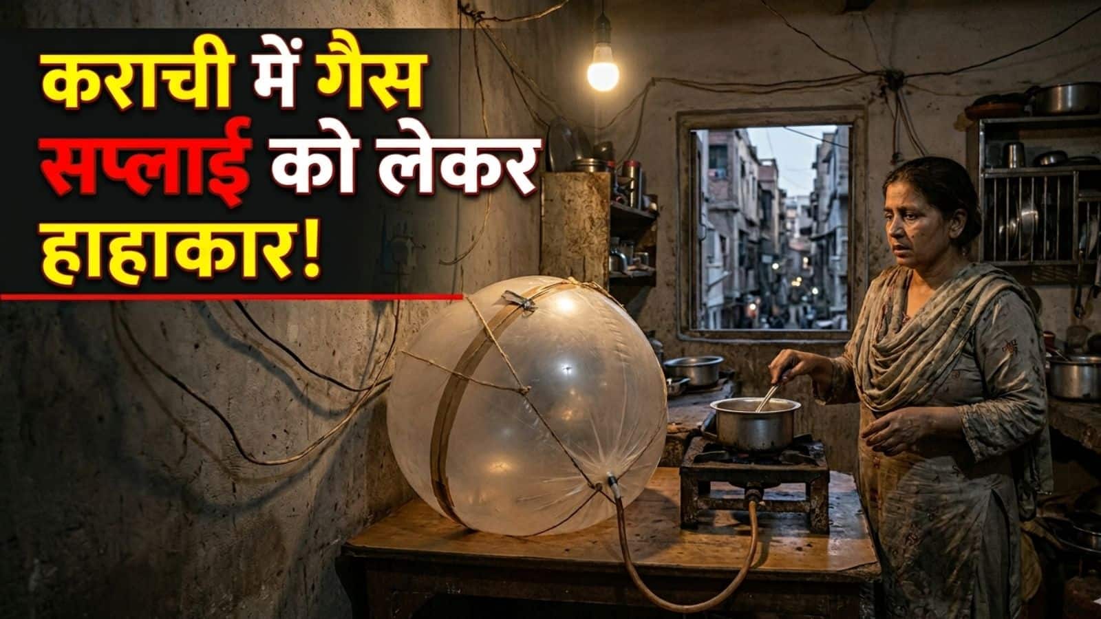 कराची में प्लास्टिक के बलून में गैस भरकर काम चला रहे लोग! पाकिस्तान में Gas सप्लाई को लेकर ये कैसा हाहाकार?