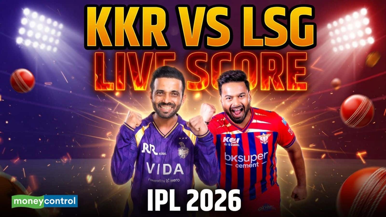 LSG vs KKR IPL 2026 Match Live Score: लखनऊ टीम में सिद्धार्थ की जगह लिंडे शामिल, कोलकाता नाइट राइडर्स में कोई बदलाव नहीं