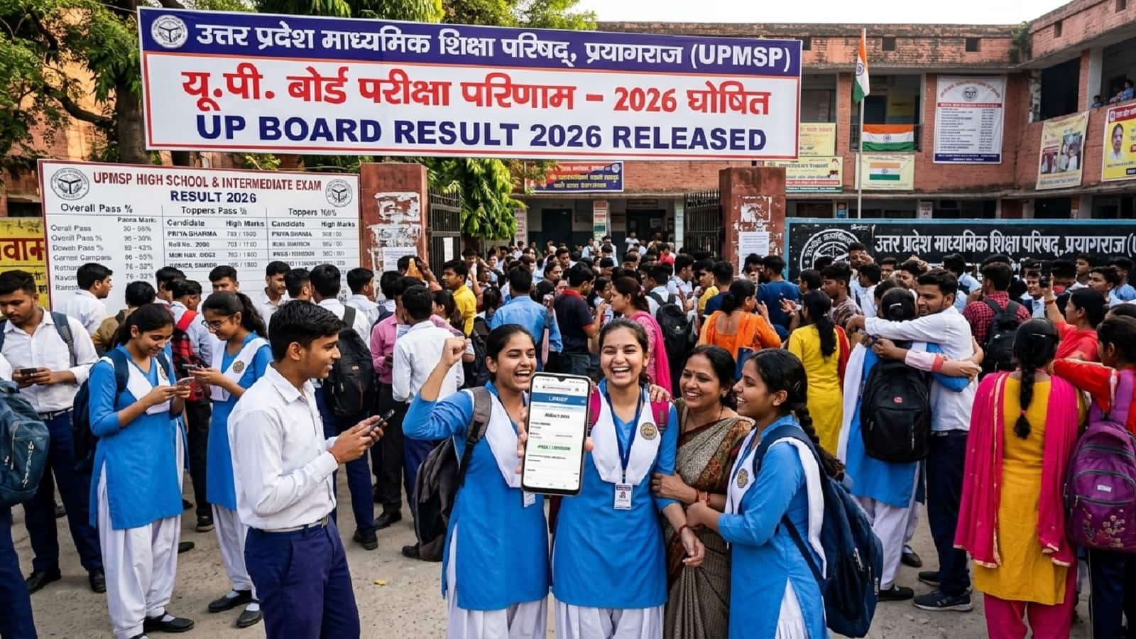 UP Board 10th-12thResult 2026 OUT: खत्म हुआ यूपी बोर्ड के 52 लाख से ज्यादा छात्रों इंतजार, टॉप 3 में लड़कियों का दबदबा
