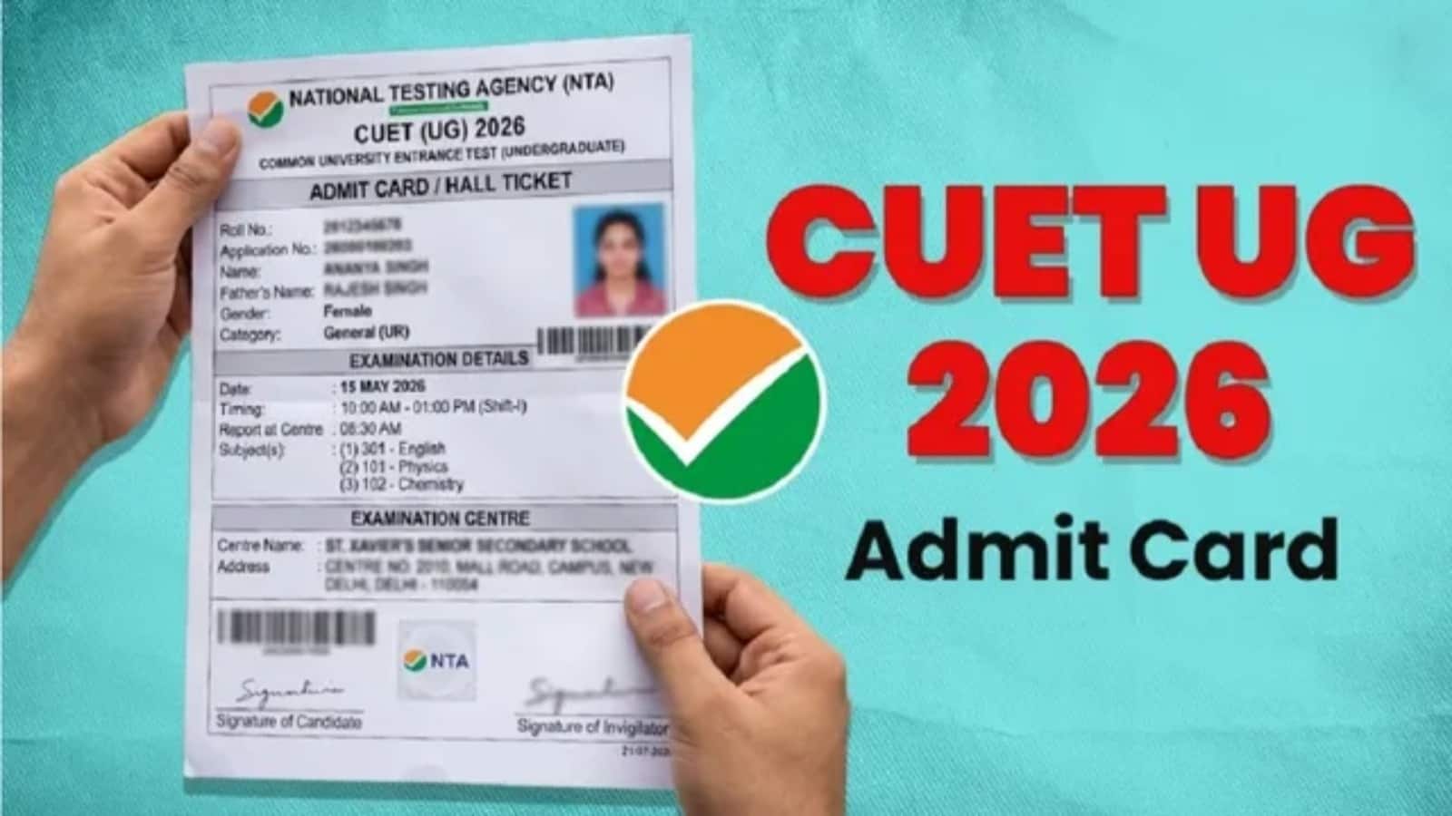 CUET UG 2026 परीक्षा की नई तारीख घोषित, उम्मीदवार ऐसे डाउनलोड करें हॉल टिकट CUET UG 2026 परीक्षा की नई तारीख घोषित, उम्मीदवार ऐसे डाउनलोड करें हॉल टिकट