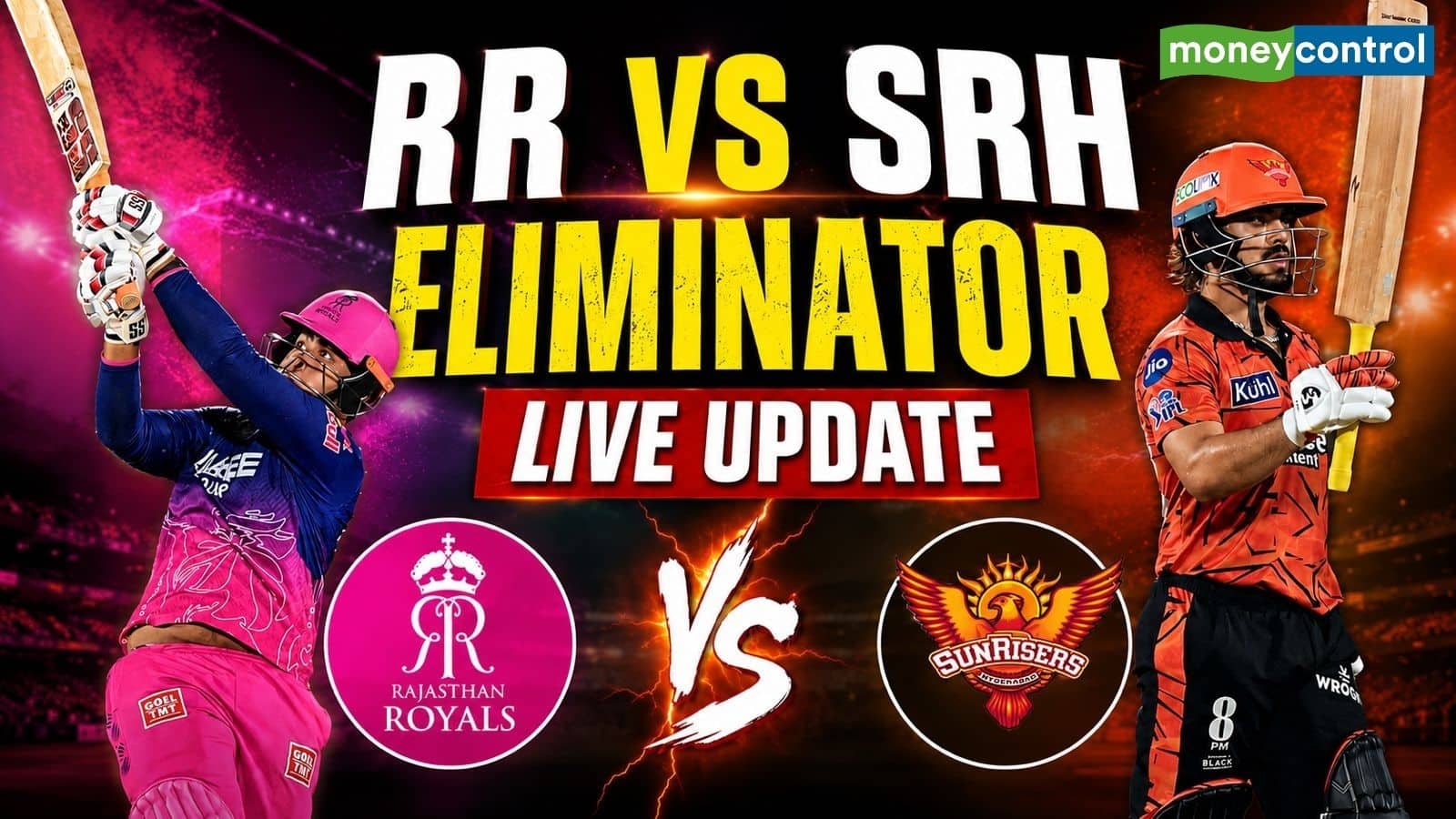 SRH vs RR IPL 2026 Match Live Score: आईपीएल में आज एलिमिनेटर मुकाबला हैदराबाद और राजस्थान के बीच खेला जाएगा
SRH vs RR IPL 2026 Match Live Score: आईपीएल में आज एलिमिनेटर मुकाबला हैदराबाद और राजस्थान के बीच खेला जाएगा