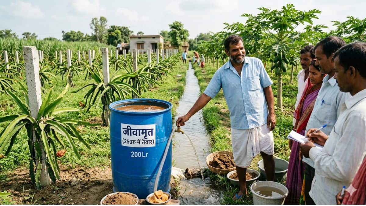 सिर्फ 250 रुपये खर्च कर 15 दिन में घर में तैयार कर सकते हैं जीव अमृत लिक्विड खाद, बस ये 5 चीजें चाहिए सिर्फ 250 रुपये खर्च कर 15 दिन में घर में तैयार कर सकते हैं जीव अमृत लिक्विड खाद, बस ये 5 चीजें चाहिए