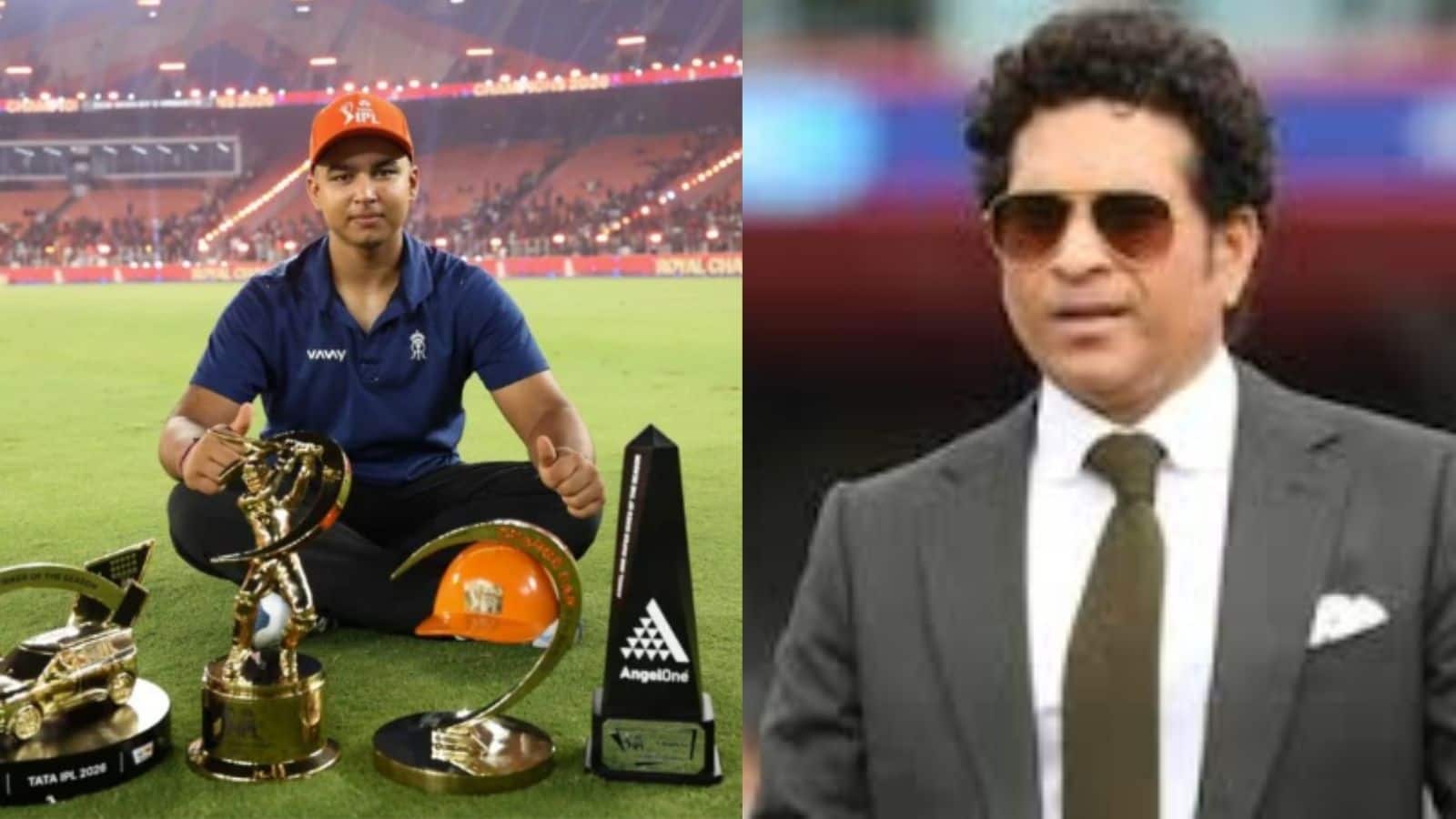 'सिर्फ रन ही नहीं, असर भी छोड़ा...' IPL 2026 के स्टार वैभव सूर्यवंशी पर सचिन तेंदुलकर का बड़ा बयान 'सिर्फ रन ही नहीं, असर भी छोड़ा...' IPL 2026 के स्टार वैभव सूर्यवंशी पर सचिन तेंदुलकर का बड़ा बयान
